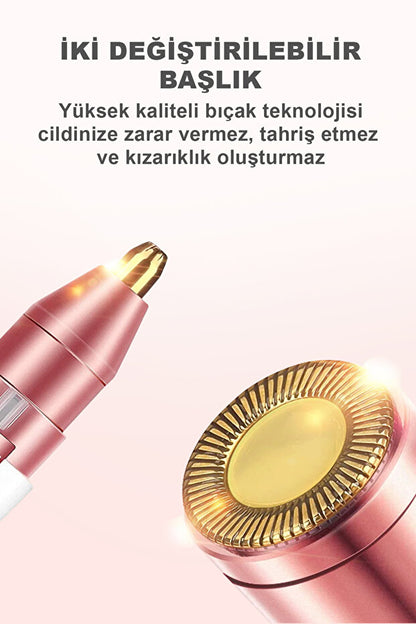 2'si 1 Arada Yüz Tüy Epilatörü-Uniseks